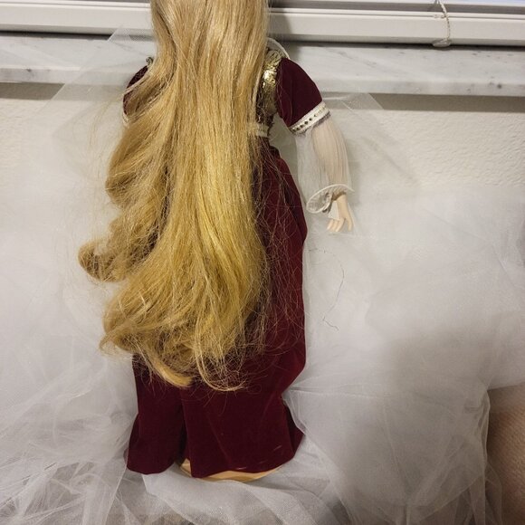 Paradise Galleries Doll porcelain face Collectible Porcelain Rapunzel Vintage - Picture 6 of 9